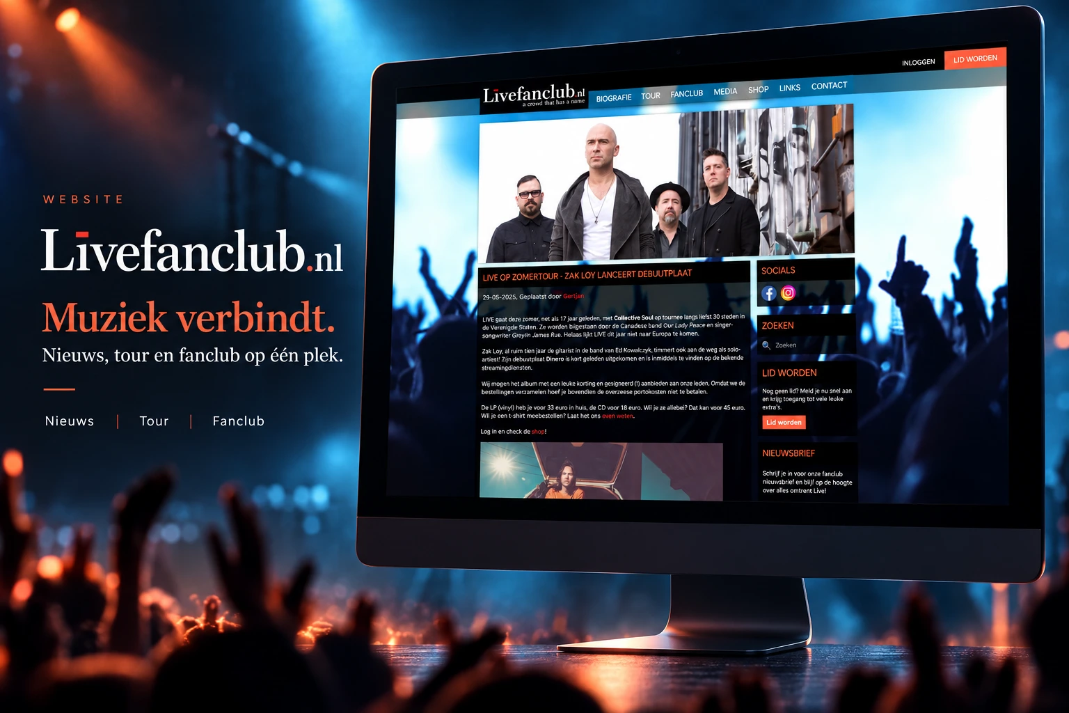Livefanclub.nl — projectafbeelding
