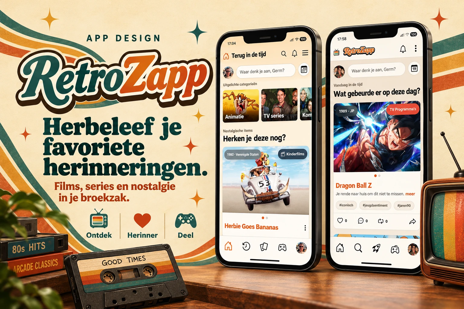 RetroZapp App — projectafbeelding